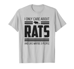 Funny shirts V-neck Tank top Hoodie sweatshirt usa uk au ca gifts for Only Care About Rats - Pet Mouse Rat Rodent Gift T-Shirt 2873553