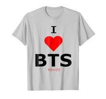 Load image into Gallery viewer, Funny shirts V-neck Tank top Hoodie sweatshirt usa uk au ca gifts for I LOVE BTS T SHIRT BOY BAND FAN SHIRT HEART T-SHIRT 2708667
