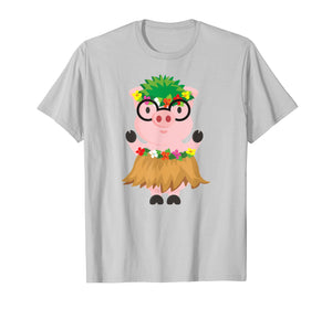 Funny shirts V-neck Tank top Hoodie sweatshirt usa uk au ca gifts for Hula Dancing Hawaiian Luau Piggy w/ Grass Skirt T-Shirt 3313239