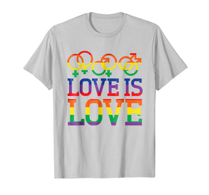 Funny shirts V-neck Tank top Hoodie sweatshirt usa uk au ca gifts for Love Is Love Rainbow t-shirt - Gay Lesbian Pride Shirts 1538657