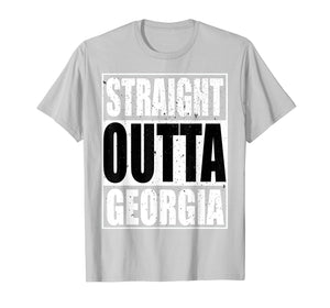 Funny shirts V-neck Tank top Hoodie sweatshirt usa uk au ca gifts for Cool Straight Outta Georgia Novelty T-shirt 2603073