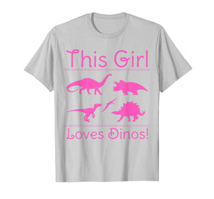 This Girl Loves Dinos - Dinosaur T Shirt