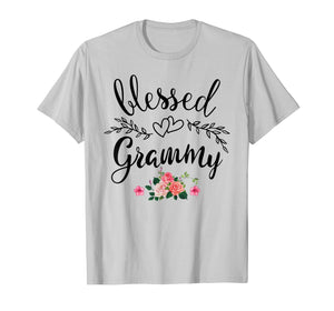 Funny shirts V-neck Tank top Hoodie sweatshirt usa uk au ca gifts for Blessed Grammy Shirt Grandma with floral Mother's Day T-Shirt 778428