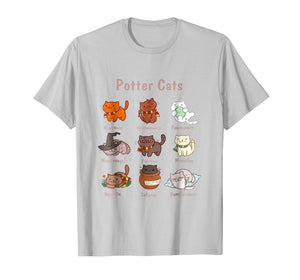 Potter Cats t-shirt, Funny Gifts For Cat Lovers Tshirt