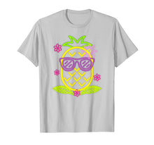 Load image into Gallery viewer, Neon Luau Party Pineapple T-Shirt For Glow Party Costume
