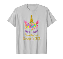 Load image into Gallery viewer, Funny shirts V-neck Tank top Hoodie sweatshirt usa uk au ca gifts for Cute 9th Birthday Unicorn Girls Tshirt, Awesome since 2010 2264297
