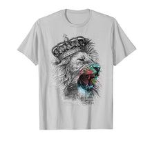 Load image into Gallery viewer, Funny shirts V-neck Tank top Hoodie sweatshirt usa uk au ca gifts for Tee King Lions Head Crown Roar Jungle Face Paint T-Shirt 2079742
