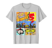 Load image into Gallery viewer, Funny shirts V-neck Tank top Hoodie sweatshirt usa uk au ca gifts for Birthday Boys Shirt Age 5 Superhero Comic Book Theme Party 1136786
