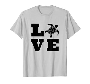 Turtle Lover Gifts Black Love Spelled With A Turtle Graphic T-Shirt-3213981