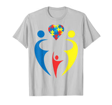 Load image into Gallery viewer, Autism Awarness Family Trio Heart Puzzle Gift Design T-Shirt-1734735
