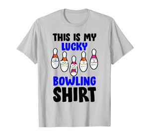 This Is My Lucky Bowling Tee Funny Bowler Gift For Men Women T-Shirt