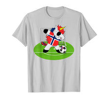 Load image into Gallery viewer, Dabbing Soccer Unicorn Norway Norwegians Football T-Shirt-4000034
