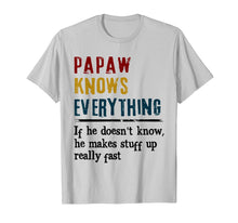 Load image into Gallery viewer, Funny shirts V-neck Tank top Hoodie sweatshirt usa uk au ca gifts for Mens Papaw Knows Everything Christmas gifts T-Shirt 477467
