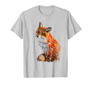 Funny shirts V-neck Tank top Hoodie sweatshirt usa uk au ca gifts for Fox Tshirt, Hand painted Fox Tshirt 217773