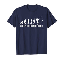 Load image into Gallery viewer, THE EVOLUTION OF FISHERMEN OR MEN FUNNY FISHING LOVER GIFT T-Shirt
