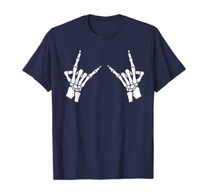 Skeleton Metal Hands T-Shirt Gothic Goth