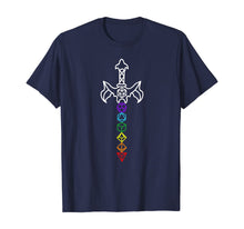 Load image into Gallery viewer, Funny shirts V-neck Tank top Hoodie sweatshirt usa uk au ca gifts for Dice Sword Gay Pride LGBT D20 Set RPG Tabletop Rainbow Nerdy T-Shirt 360208
