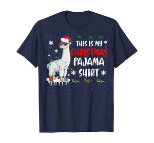 This Is My Christmas Pajama Shirt Llama Christmas Gifts T-Shirt