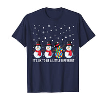 Load image into Gallery viewer, Snow Man It&#39;s Ok To Be A Little Different Autism Awareness T-Shirt
