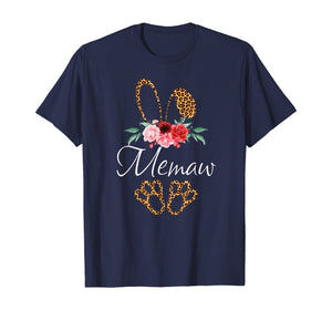 Leopard Bunny Memaw Easter Mothers Day Gifts TShirt352327