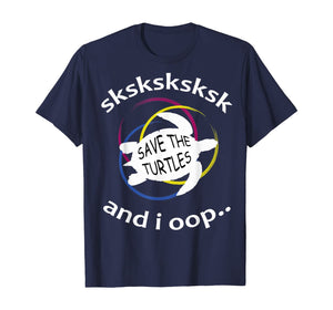 SkSkSk and i oop funny meme vintage apparel gift Distressed T-Shirt