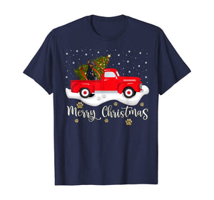 Funny shirts V-neck Tank top Hoodie sweatshirt usa uk au ca gifts for Red Truck Merry Christmas Tree Doberman Christmas T-Shirt 1324213