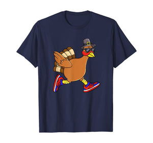 Turkey Trot Funny Thanksgiving Day Running 5K Pilgrim Gift T-Shirt