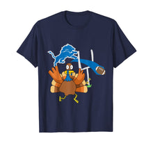 Load image into Gallery viewer, Thanksgiving Turkey Goal Posts Football Detroit-Lion T-Shirt
