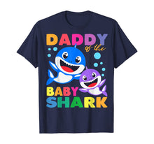 Load image into Gallery viewer, Daddy Of The Baby Shark Birthday Daddy Shark Fathers Day TShirt112987
