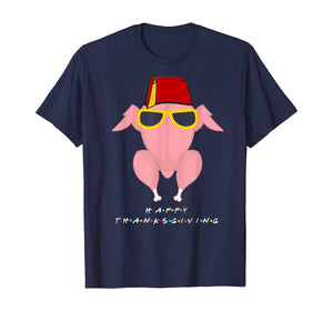 Thanksgiving Shirt for Friends Funny Turkey Head T-shirt