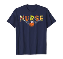 Load image into Gallery viewer, Nurse Halloween Shirt Gift With Pumpkin Boo Spider Witch Hat T-Shirt
