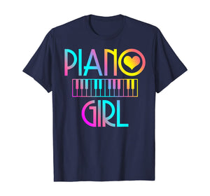 Piano Girl T Shirt Musical Tshirt Pianist Keyboard Cute Tee