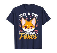 Load image into Gallery viewer, Funny shirts V-neck Tank top Hoodie sweatshirt usa uk au ca gifts for Just A Girl Who Loves Foxes Kids Girls Cute Fox Gift Mom T-Shirt 1085790
