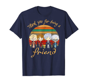 Thank You For Being A Golden-Friend Girls Vintage Tshirt