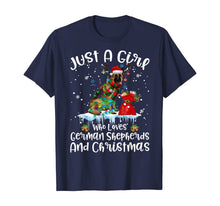 Load image into Gallery viewer, Funny shirts V-neck Tank top Hoodie sweatshirt usa uk au ca gifts for Just A Girl Who Loves German Shepherds And Christmas T-Shirt 1068368
