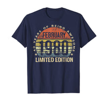 Load image into Gallery viewer, Born February 1980 Limited Edition Bday Gifts 40th Birthday T-Shirt-538759
