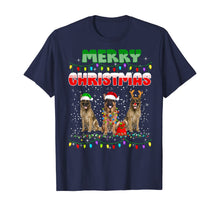 Load image into Gallery viewer, Funny shirts V-neck Tank top Hoodie sweatshirt usa uk au ca gifts for German Shepherd Dog Tree Christmas Sweater Xmas Dogs Gifts T-Shirt 897453
