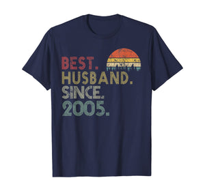 15th Wedding Anniversary Gifts Best Husband Since 2005 TShirt235444