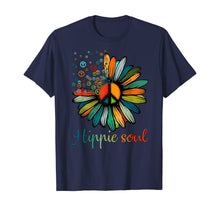 Load image into Gallery viewer, Daisy Peace Sign Hippie Soul Tshirt Flower Lovers Gifts TShirt209756
