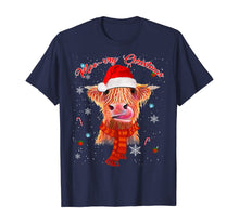 Load image into Gallery viewer, Funny shirts V-neck Tank top Hoodie sweatshirt usa uk au ca gifts for Scottish Highland Cow Merry Christmas Snow Gift T-Shirt 1150581
