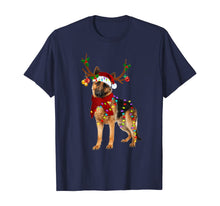 Load image into Gallery viewer, Funny shirts V-neck Tank top Hoodie sweatshirt usa uk au ca gifts for Santa German shepherd reindeer Light Christmas gifts T-Shirt 794522
