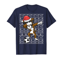 Load image into Gallery viewer, Soccer Ugly Christmas Dabbing Boxer Dog Santa Dab Gift T-Shirt
