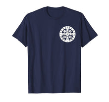 Load image into Gallery viewer, St. Benedict Medal T-Shirt Catholic Saint Cross Prayer Tee

