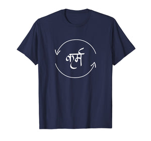 Funny shirts V-neck Tank top Hoodie sweatshirt usa uk au ca gifts for Karma in Hindi Cycle of Life Spirituality Hindu Dharma shirt 2288459