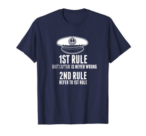 Boat Captain Is Never Wrong T Shirt Hat Gifts For Costume