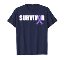 Load image into Gallery viewer, Funny shirts V-neck Tank top Hoodie sweatshirt usa uk au ca gifts for Pancreatic Cancer Survivor T-Shirt - Purple Ribbon Shirt 2647367
