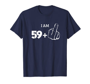 Funny shirts V-neck Tank top Hoodie sweatshirt usa uk au ca gifts for 59 Plus Middle Finger Shirt 60th Anniversary Funny 1021361