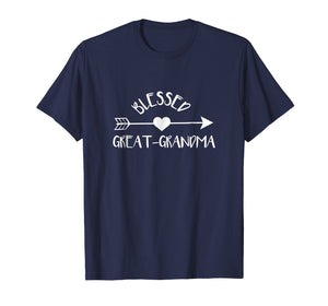 Funny shirts V-neck Tank top Hoodie sweatshirt usa uk au ca gifts for Blessed Great Grandma T Shirt, Cute Arrow Heart Granny Gift 1932124