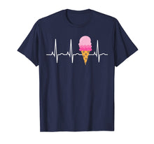 Load image into Gallery viewer, Funny shirts V-neck Tank top Hoodie sweatshirt usa uk au ca gifts for Ice Cream Shirt for Girls &amp; Women - Ice Cream Cone Heartbeat 1758849
