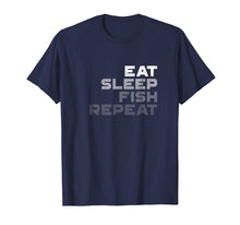 Load image into Gallery viewer, Funny shirts V-neck Tank top Hoodie sweatshirt usa uk au ca gifts for Eat Sleep Fish Repeat Fishing Shirt -Vintage Fishing T Shirt 2796661
